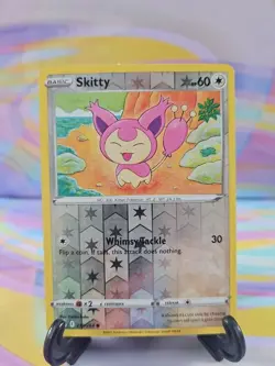 Pokemon TCG Fusion Strike Card | Skitty Reverse Holo 210/264 Common - Image 1