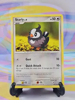 Pokemon TCG Diamond & Pearl Card | Starly Lv. 8 101/130 Common - Image 1