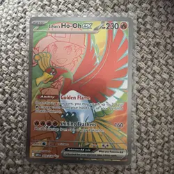 Pokemon TCG Ethan's Ho-Oh EX Destined Rivals English Card 209/182 - Image 1