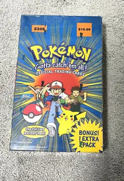1999 Pokemon Official Trading Cards TOPPS Blue Label - Factory Sealed - Image 1