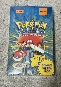 1999 Pokemon Official Trading Cards TOPPS Blue Label - Factory Sealed - Image 2