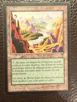 MTG Visions - Undiscovered Paradise Inconnu- French EX - Image 1