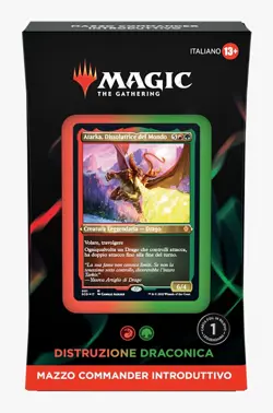 MTG COMMANDER DECK STARTER EVERGREEN - DISTRUZIONE DRACONICA - MAGIC ITA - Image 1