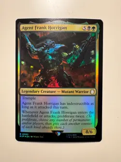 Magic MTG • Agent Frank Horrigan • Fallout 89 • R Foil • ENG • MINT - Image 1
