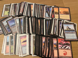 200 ALTE gespielte Basic Lands Deutsch Englisch Magic Karten MtG Standardlander - Image 1