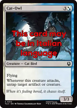 MTG 4x CAT-OWL EXC - GATTO GUFO 212 - TLA - MAGIC - Image 1