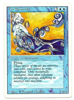 AIR ELEMENTAL - REVISED EDITION 1994 MAGIC THE GATHERING MTG - Image 1
