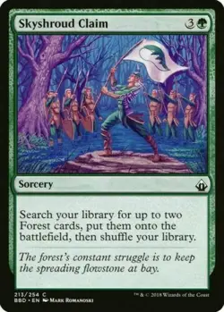 1x SKYSHROUD CLAIM - Battlebond/Commander - MTG - Magic the Gathering - Image 1