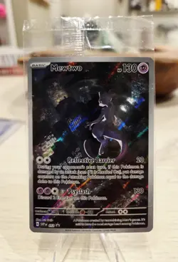 Pokemon TCG Mewtwo SVP 052 Black Star Promo Scarlet & Violet 151 Sealed - Image 1