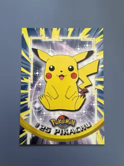 Pikachu #25 Topps TV Animation Edition Non Holo Pokemon 1999 Blue Logo - Image 1