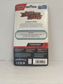 POKEMON Destined Rivals Premium Blister Pack W/ Togekiss Togepi Promo~SEALED/NEW - Image 2
