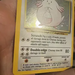Chansey 3/102 Pokemon TCG WOTC Base Set Holo LP - Image 4