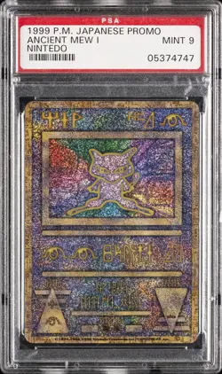 1998-99 POKEMON JPN POKEMON JPN PROMO "NINTEDO" ERR ANCIENT MEW I PSA 9 - Image 1