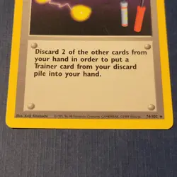 Pokemon Item Finder 74/102 Base Set Regular Light/Moderate Playd *FREE SHIPPING* - Image 3