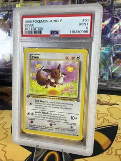 1999 Eevee Pokemon Jungle 1st Edition #51 - PSA 9 MINT - Image 2