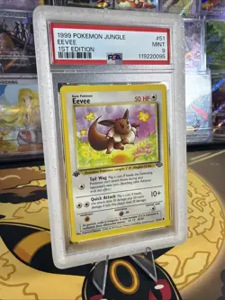 1999 Eevee Pokemon Jungle 1st Edition #51 - PSA 9 MINT - Image 3