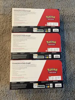 LOT OF 3 Pokemon Surging Sparks ETB & Booster Bundle Costco 2-Pack Sealed - Image 2