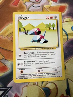 Pokemon - Porygon - Base Set 1999-2000 4th Print 39/102 - Uncommon - NM - Image 1