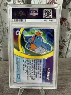 2004 TOPPS POKEMON ADVANCED CHALLENGE #49 MUDKIP FOIL PSA 10 - Image 2