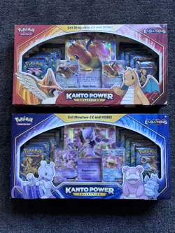 POKEMON XY EVOLUTIONS KANTO POWER COLLECTION MEWTWO + DRAGONITE - Image 1