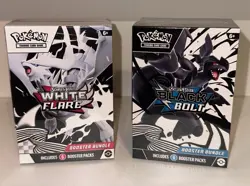 Brand New Sealed Pokemon TCG Booster Bundle Lot - White Flare + Black Bolt - Image 1