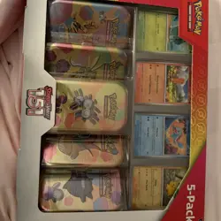Pokemon TCG Scarlet and Violet 151 Mini Tins 5 Pack Factory Sealed - Image 1