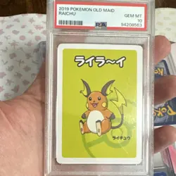 Pokemon 5 Slab Lot Old Maid Raichu, Horsea, Dark Omanyte, 1st ed Machamp, Minun - Image 3