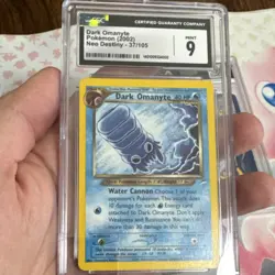 Pokemon 5 Slab Lot Old Maid Raichu, Horsea, Dark Omanyte, 1st ed Machamp, Minun - Image 5
