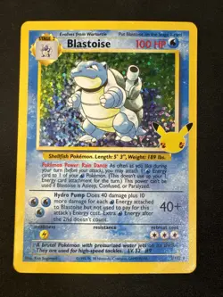 Blastoise 2/102 Celebrations: Classic Collection Holo Pokemon - Image 1