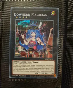 yugioh misprint name shift ra01 1st downerd magician secret rare - Image 1