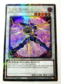 Junk Warrior MZMI-EN000 Quarter Century Secret Rare 1st Ed YUGIOH 25th Alt Art - Image 1