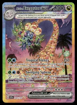 Pokemon Cards Alolan Exeggutor ex 242/191 Surging Sparks NM - Image 1