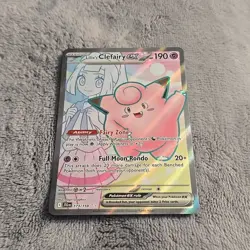 Pokemon TCG Lillie's Clefairy EX Holo Ultra Rare Card 173/159 - Image 3