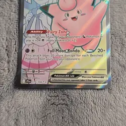 Pokemon TCG Lillie's Clefairy EX Holo Ultra Rare Card 173/159 - Image 5