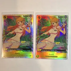 Bandai Nami Egghead Character Holo x2 OP06-106 One Piece Card Game English - Image 1