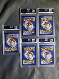 5 Pokemon TCG Card Lot (1999) Fossil Jungle Holo Rare Vintage - Image 2