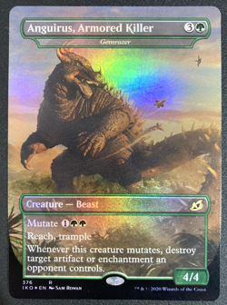 MTG Anguirus, Armored Killer - Foil Borderless LP - Ikoria: Lair of Behemoths - Image 1