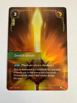 RIFTBOUND ORIGINS ZENITH BLADE CARD #262/298 - Image 1