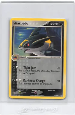 SHARPEDO 38/108 - NON-Holo - EX Power Keepers- 2007 POKEMON CARD - NM - Image 1
