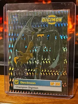 Digimon Animated Series 1999 Trading Card Bandai Holo Prism Devimon #30 Preview - Image 1