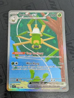 Pokemon Spidops EX TCG Illustration Rare Card Scarlet & Violet Base Set 243/198 - Image 1