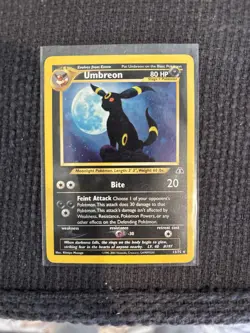 Pokemon Neo Discovery Umbreon Holo Rare trading card, number 13/75 - Image 1