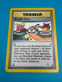 Double Gust Pokemon Trainer Card - Neo Genesis Set #100 Near Mint TCG - Image 3