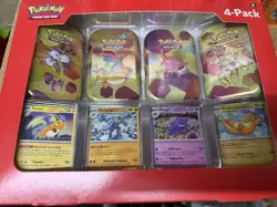 Pokemon Scarlet & Violet - 151 (4-Pack) Mini Tins w/ Promo cards SAMS CLUB NEW - Image 1