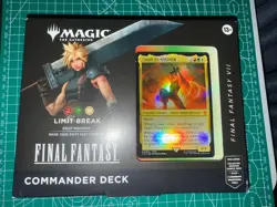 CLOUD EX-SOLDIER MAGIC THE GATHERING FINAL FANTASY COMMANDER DECK LIMIT BREAK - Image 1