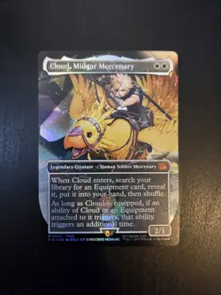 Cloud, Midgar Mercenary (Borderless) (Chocobo Track Foil) Final Fantasy Foil - Image 1
