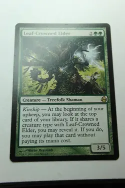 MTG Leaf-Crowned Elder x1- -Morningtide-Lightly Played - Image 1