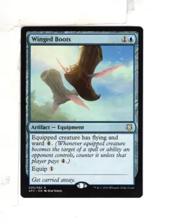 MTG SkeenAB Winged Boots from Commander AITFR. NM. - Image 1