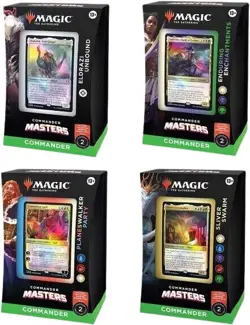 WOTC Magic The Gathering 4 Commander Deck Set - Sealed w/WoTC taped carboard box 195166216355 - Image 1