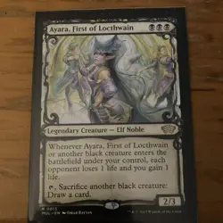 Magic: The Gathering Ayara, First of Locthwain March of the Machine Rare Black . - Image 1